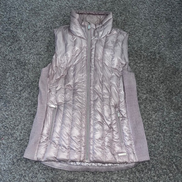 Calvin Klein Jackets & Blazers - Calvin Klein Performance Womens Premium Down Puffer Vest Mauve Pink Large